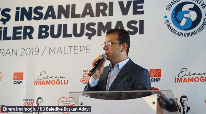 EKREM İMAMOĞLU SİVASLI İŞ İNSANLARIYLA BİR ARAYA GELDİ